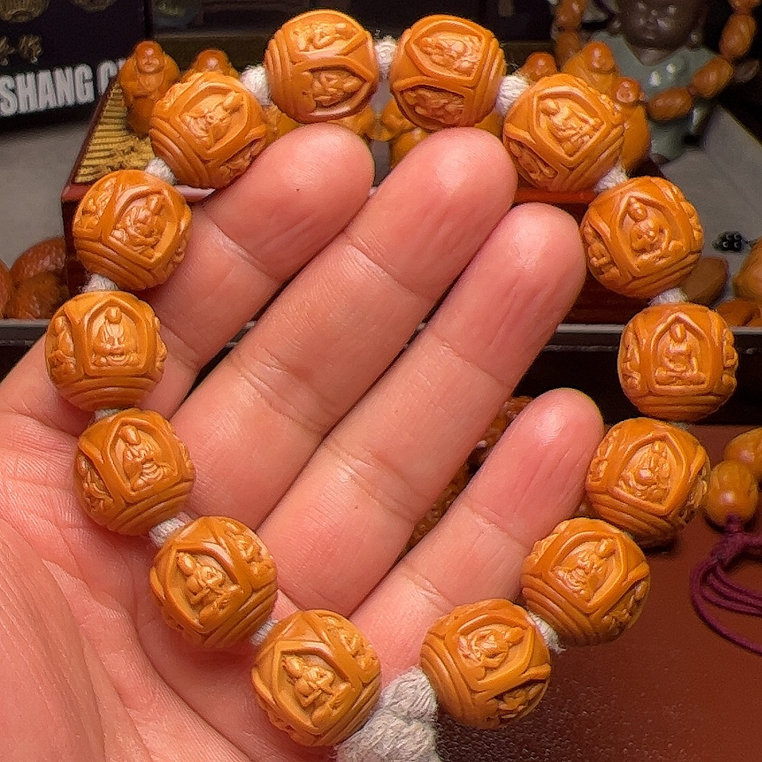 橄榄核五星上将【雕刻无向佛70面无向佛】