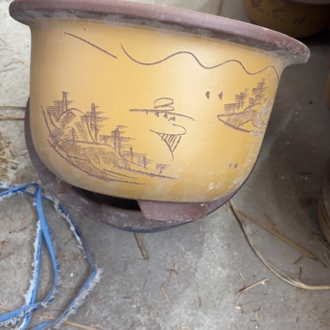 紫砂花盆100-4。100-4