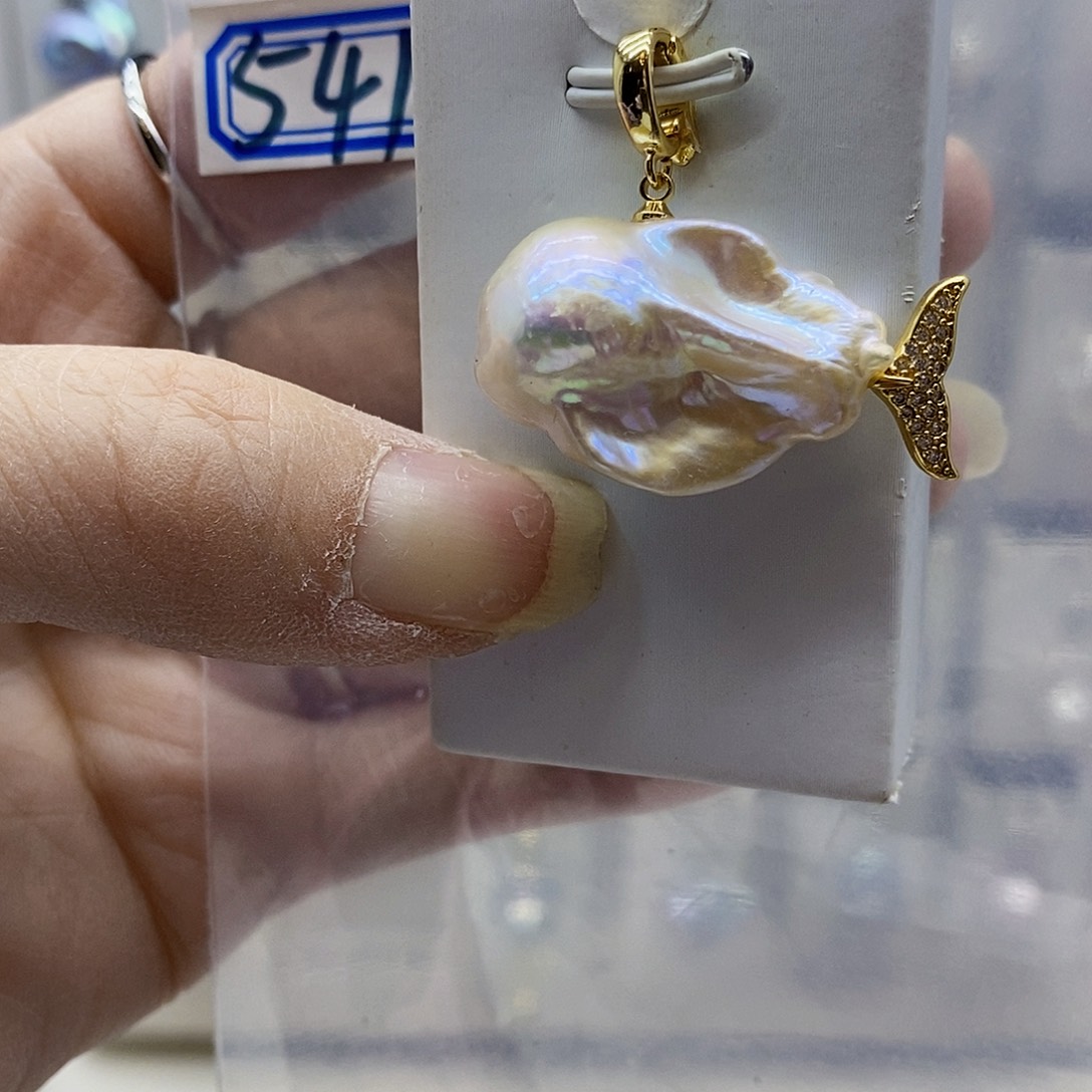 颈饰合金淡水珍珠