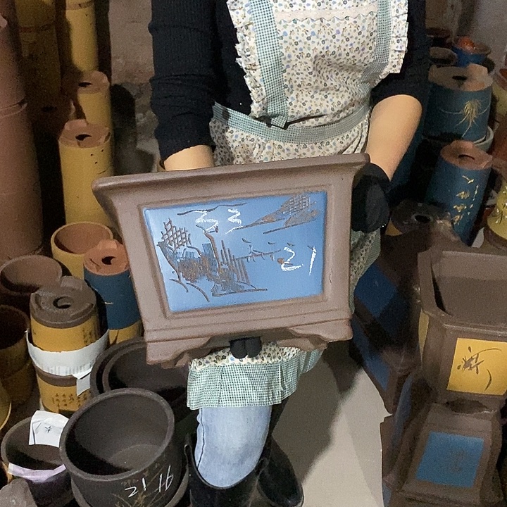 紫砂花盆紫砂花盆