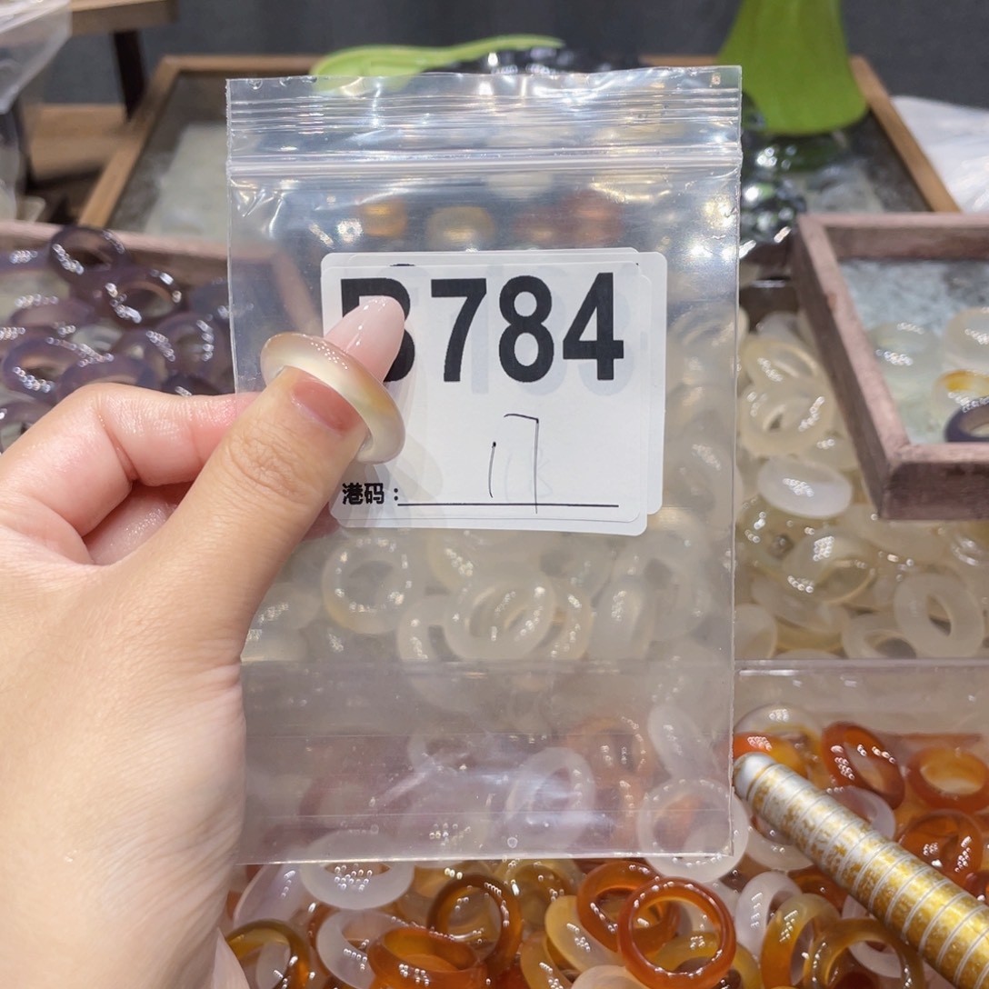 玛瑙/玉髓未镶嵌戒指784