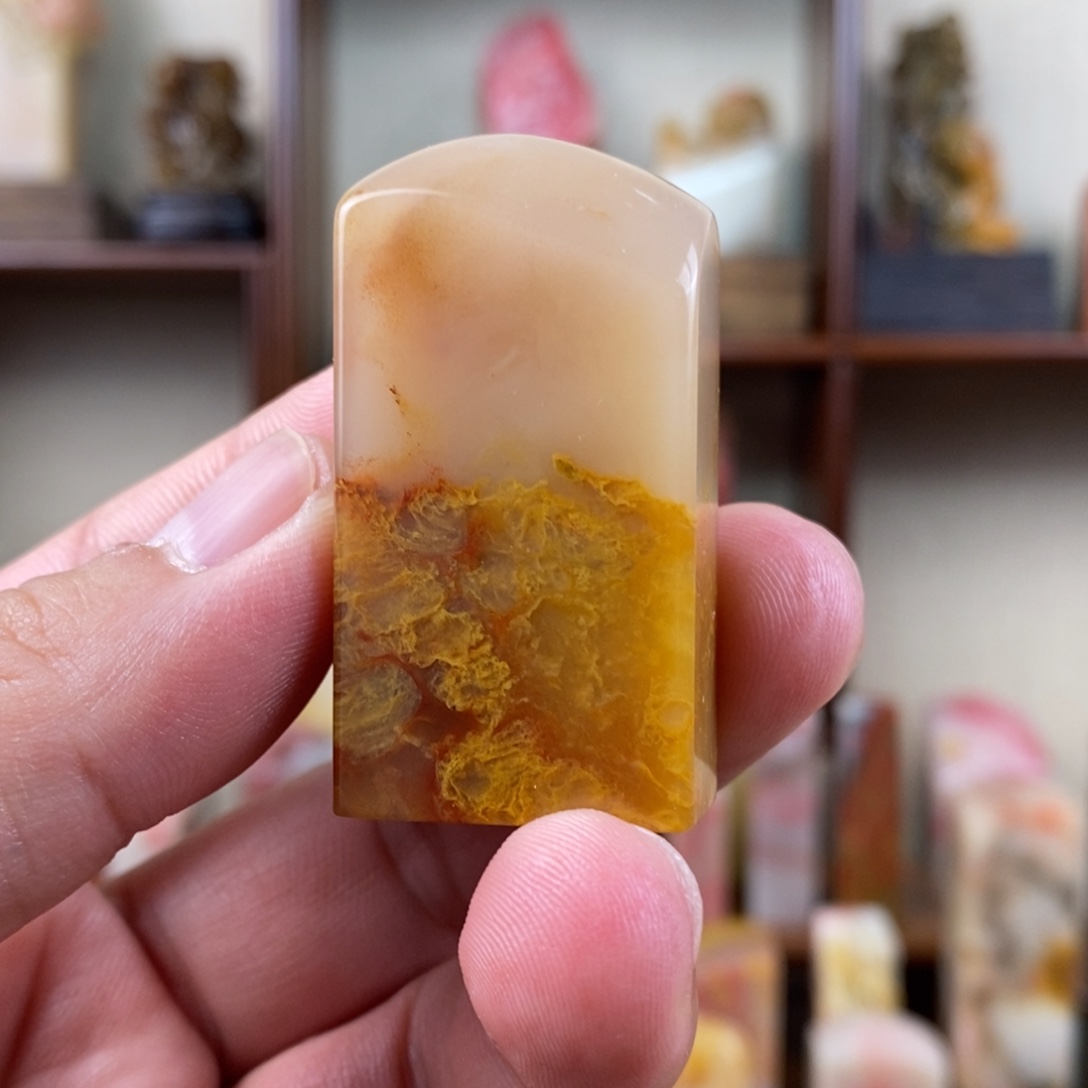 巴林石印石巴林石精品素章