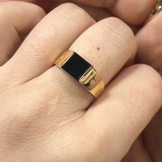 翡翠戒指18K金镶嵌缅甸天然A货翡翠