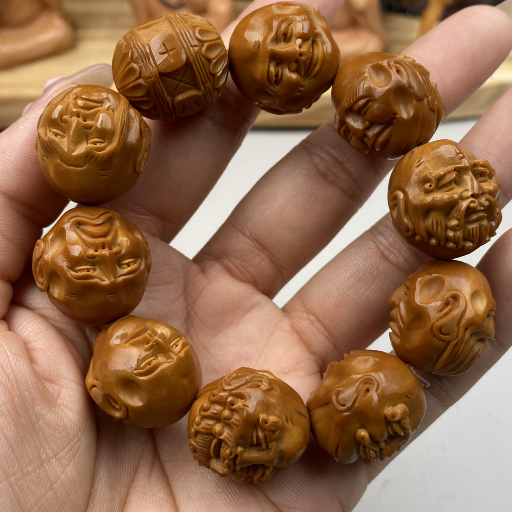 橄榄核虚派十八罗汉手串