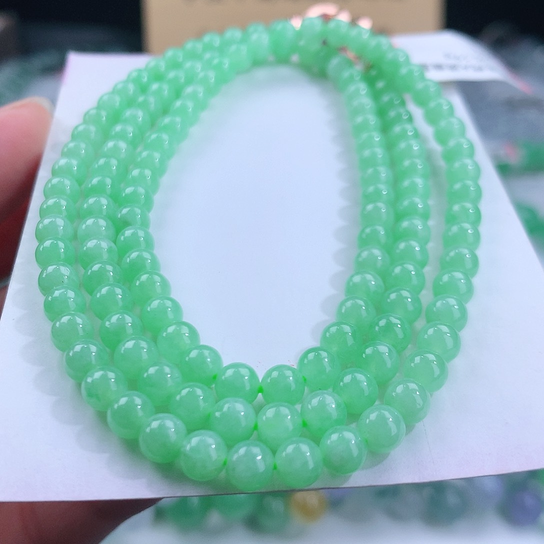 未镶嵌翡翠手链卡4.8mm