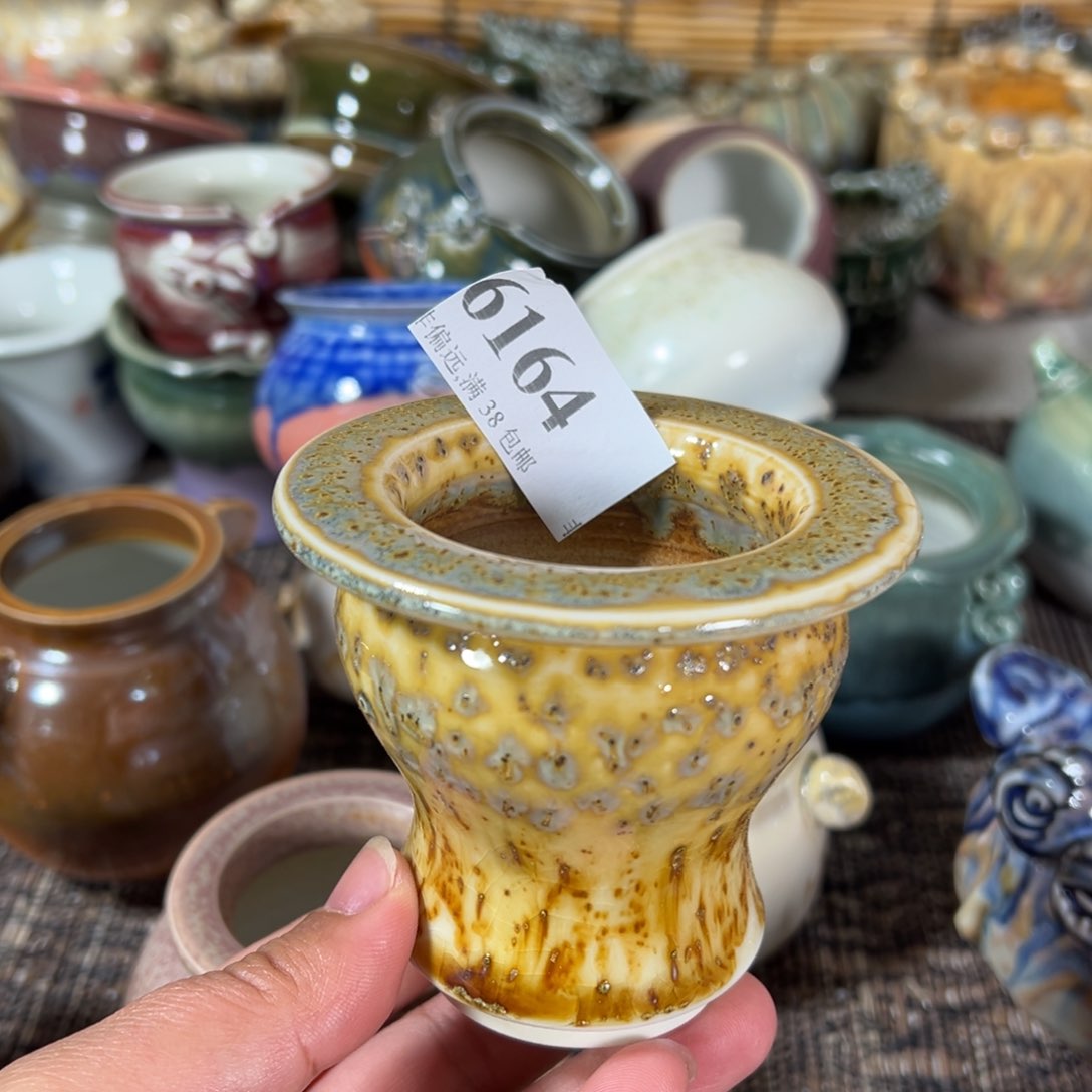 红陶景德镇手工花盆