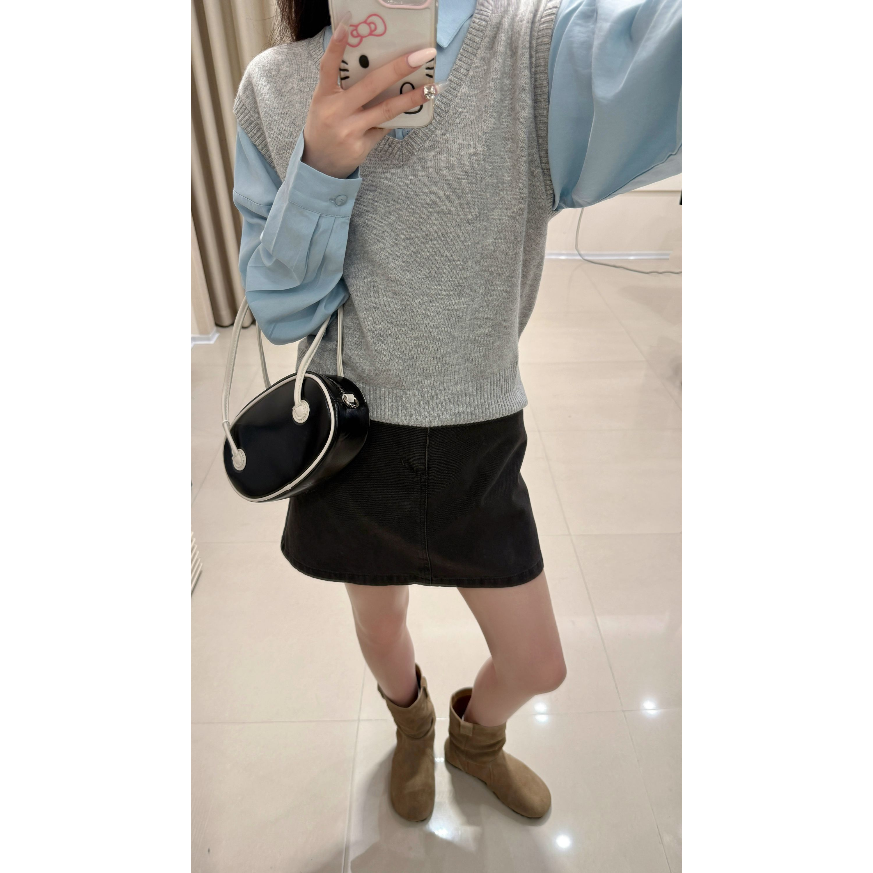 韩系复古针织马甲宽松百搭叠穿无袖背心马夹2025秋新款