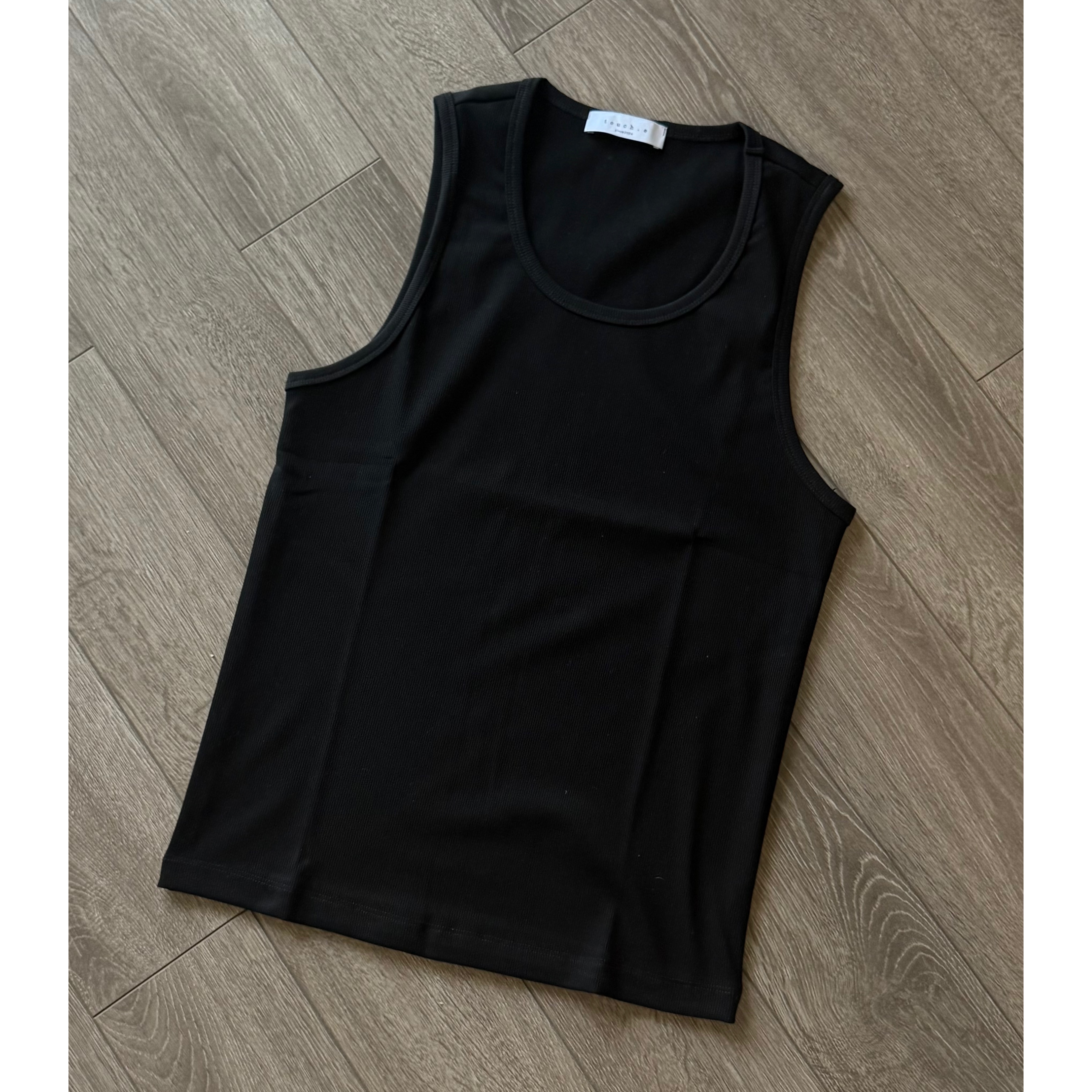 “搭配伴侣”螺纹背心弹力运动训练修身透气显大男士透气健身