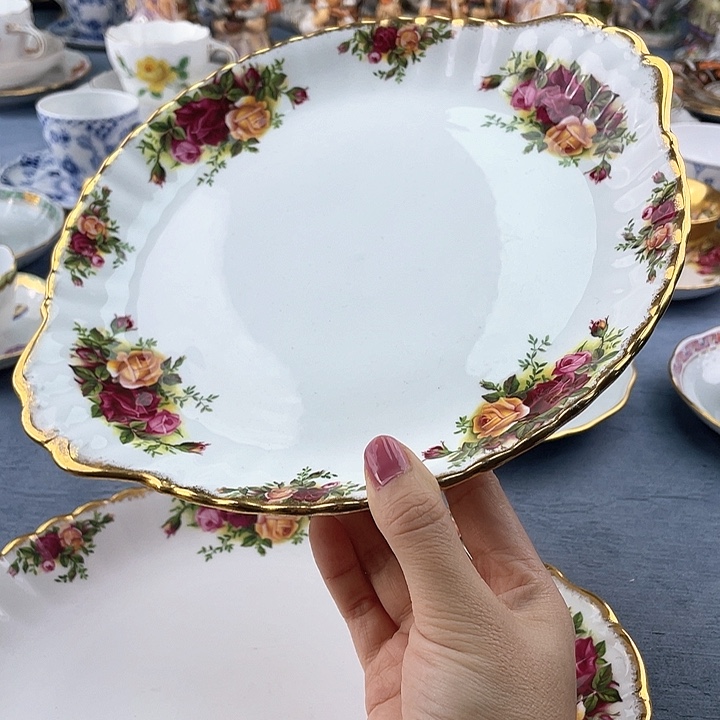 中古欧瓷瓷器小房子