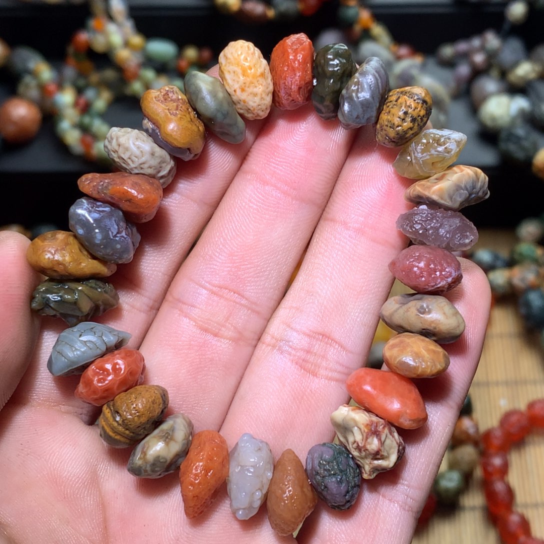 喜***宝玛瑙/玉髓合金阿拉善戈壁玛瑙