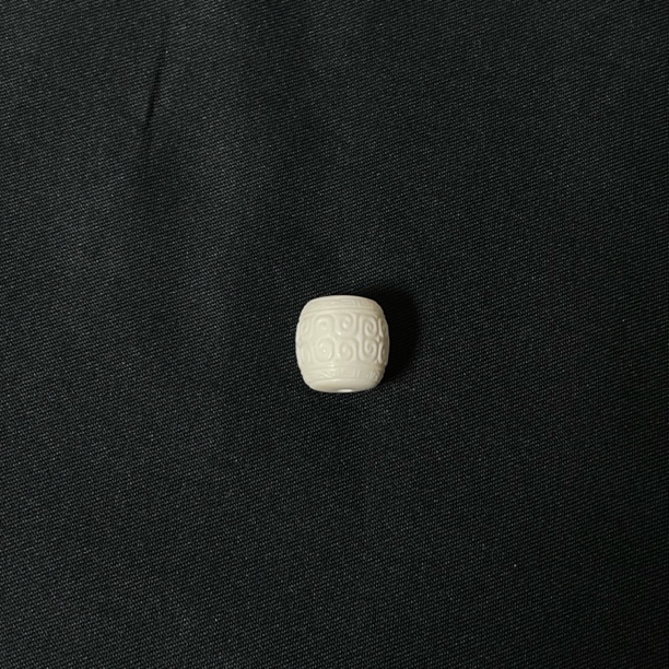 DF76  回纹桶珠 只做天然猛犸牙