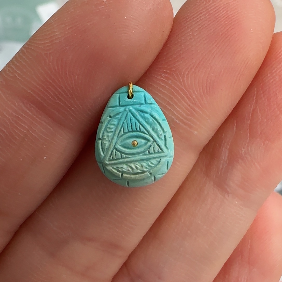 绿松石珠宝半成品未镶嵌