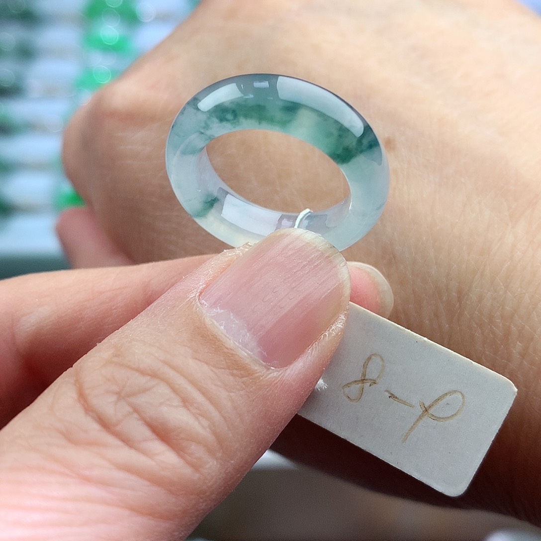 未镶嵌戒指翡翠8-9号