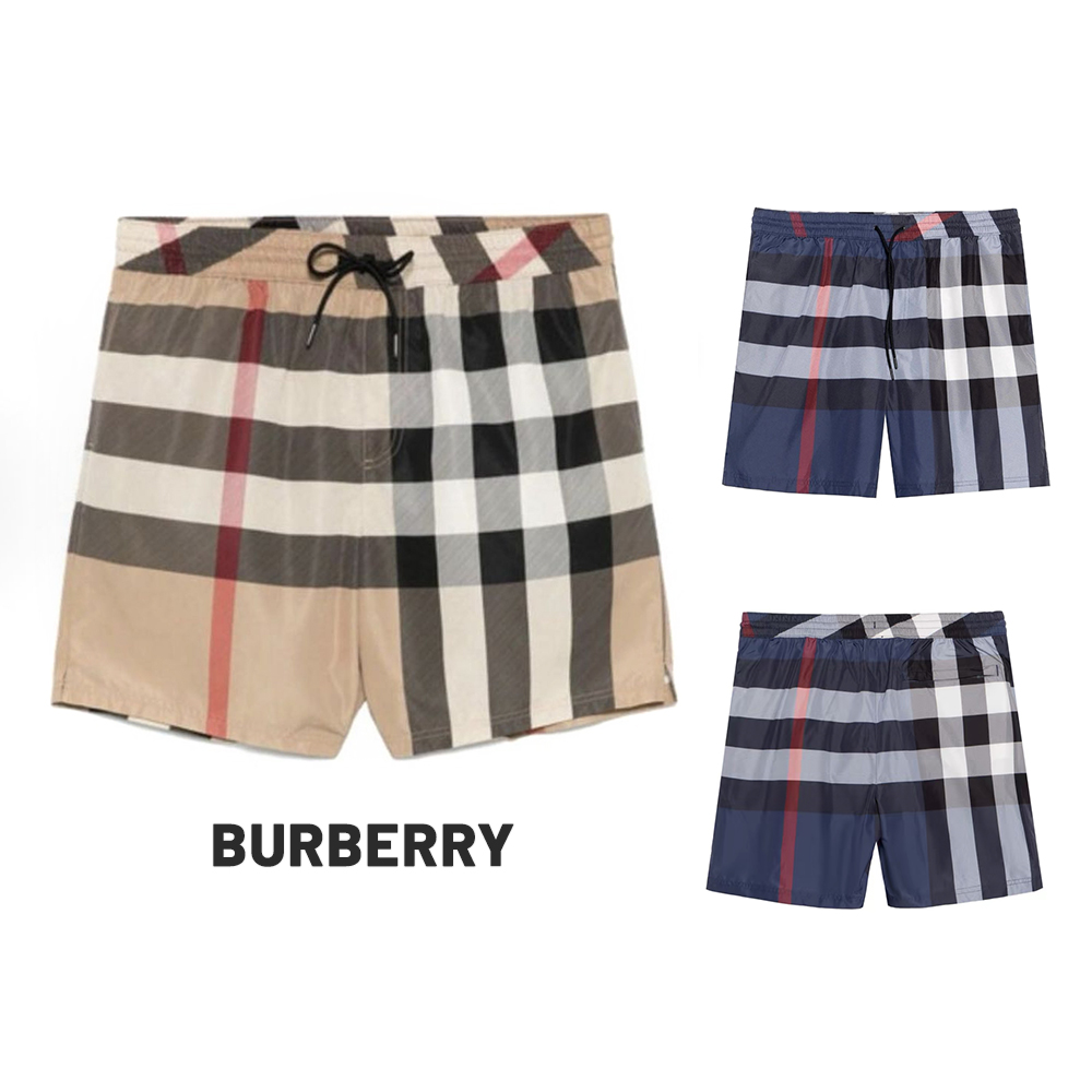 未使用 BURBERRY/博柏利  格纹系带口袋短裤 8107272 ss