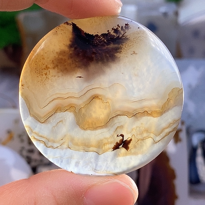 玛瑙/玉髓颈饰足银镀金镶嵌