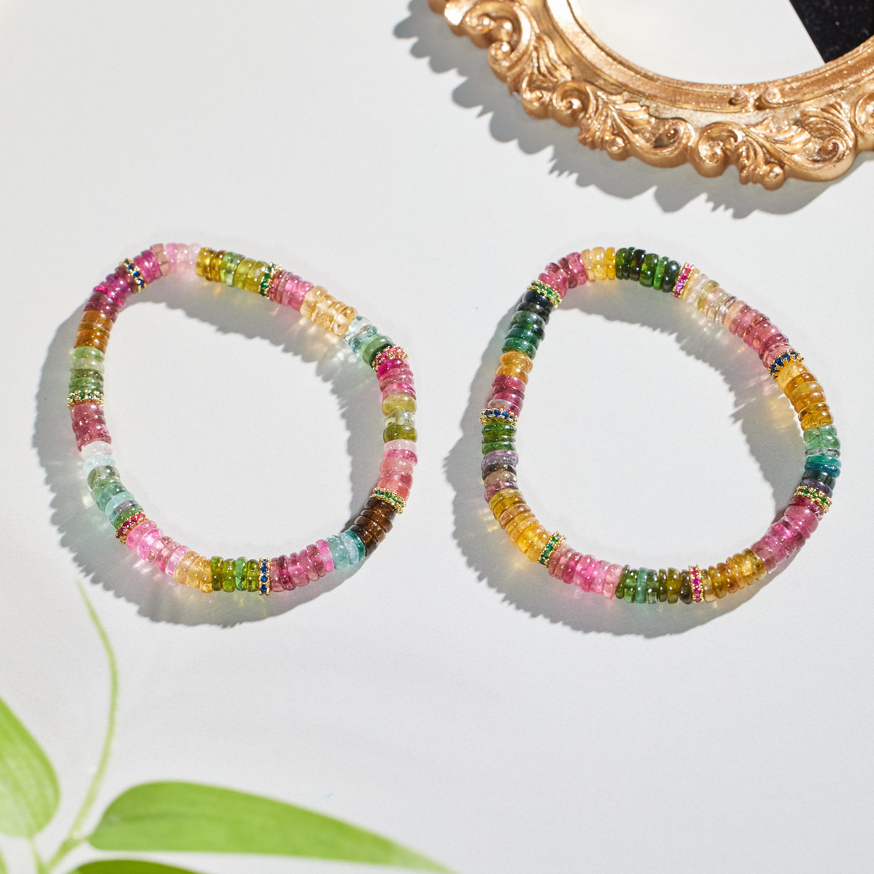 非遗好物分享【歪歪】碧玺彩虹算盘珠手串礼物（多样性发一）XB-J0212