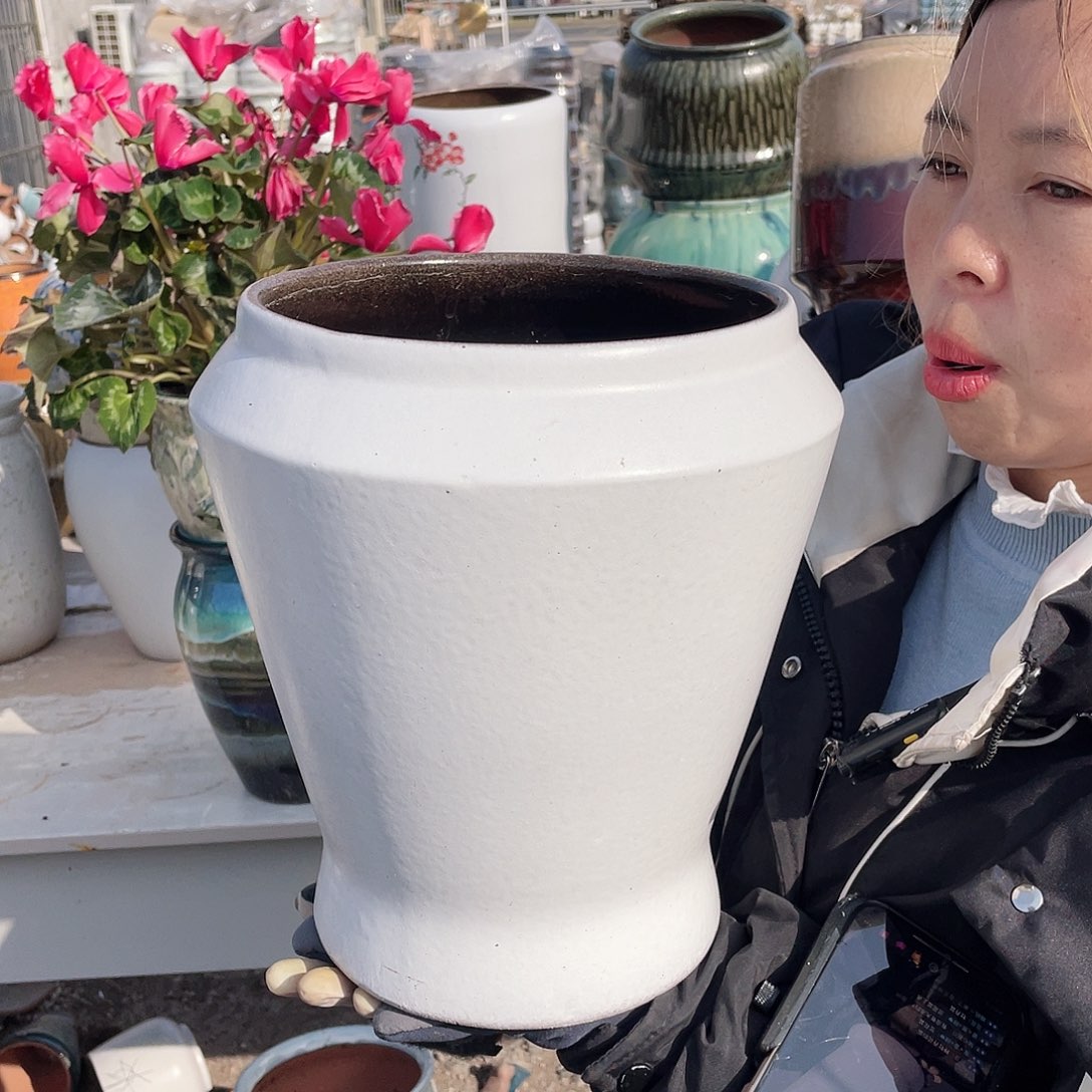 红陶王嫂花盆0205-宋白大收口