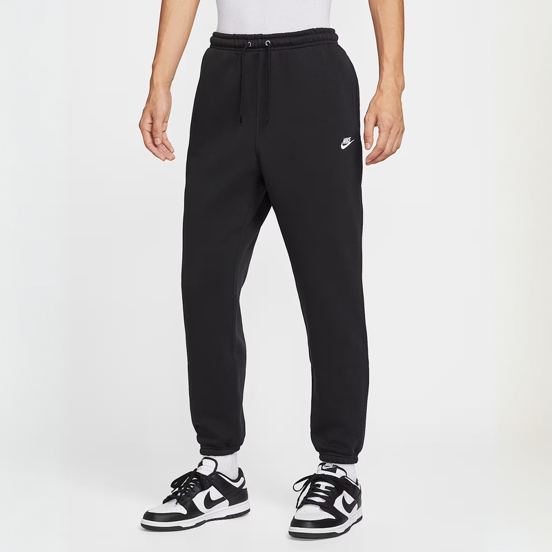 耐克/NIKE男子黑色休闲简约收口加绒针织面料运动长裤 FN3809010