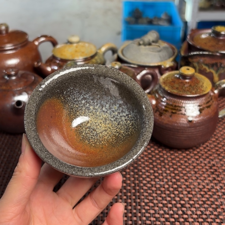 紫砂茶杯老斗笠杯100 C