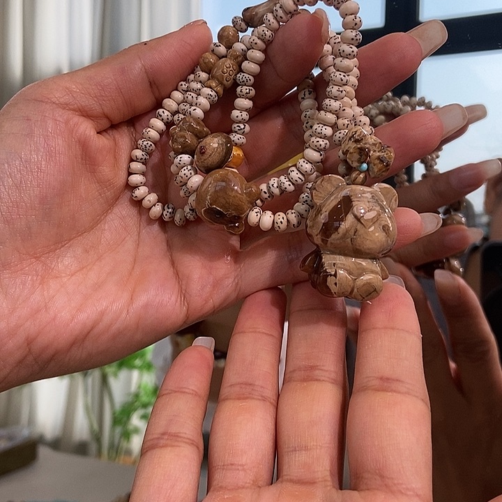 琥珀颈饰未镶嵌蜜蜡项链