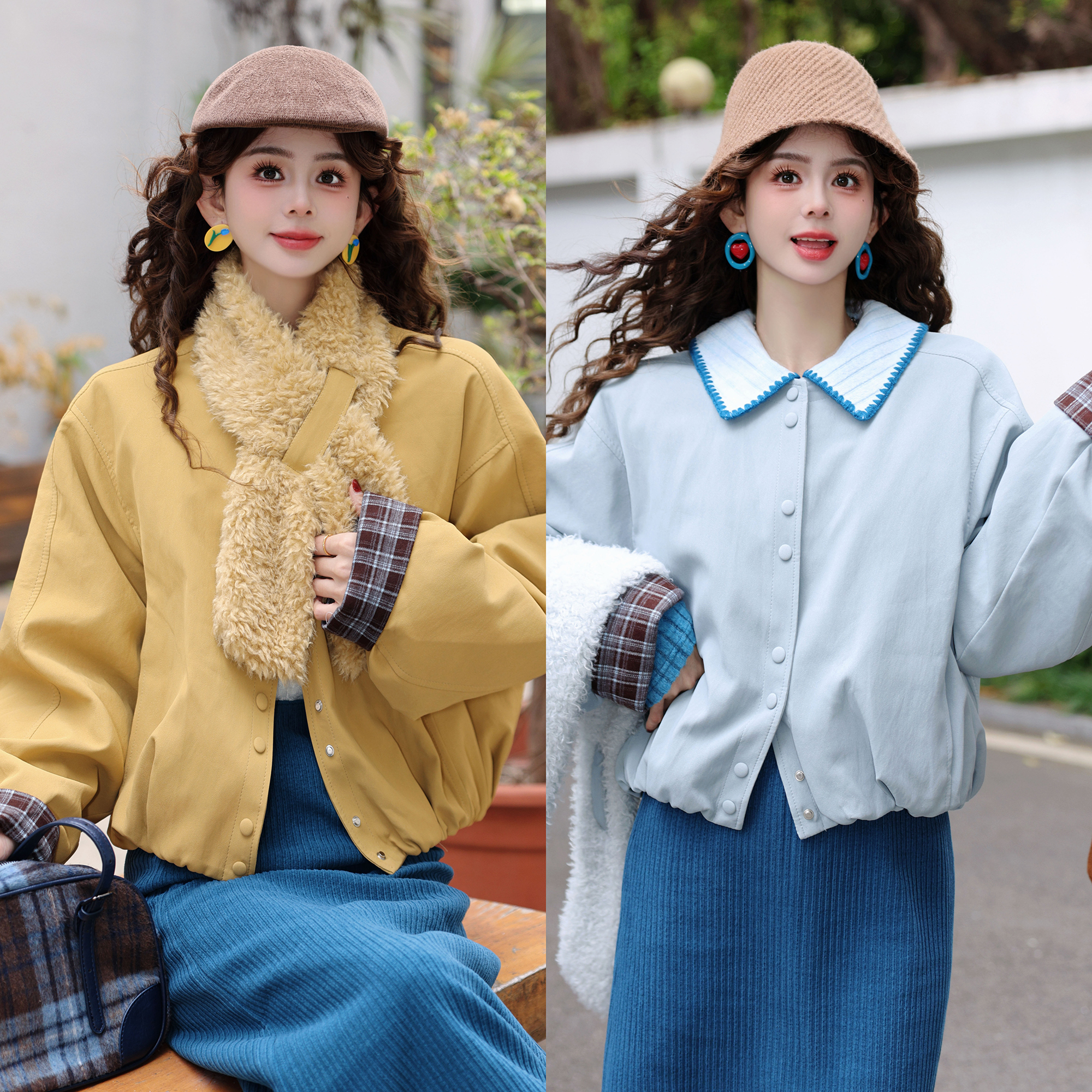 陈大器【风止静湖】港风复古保暖冬季休闲羽绒百搭外套JM2477595