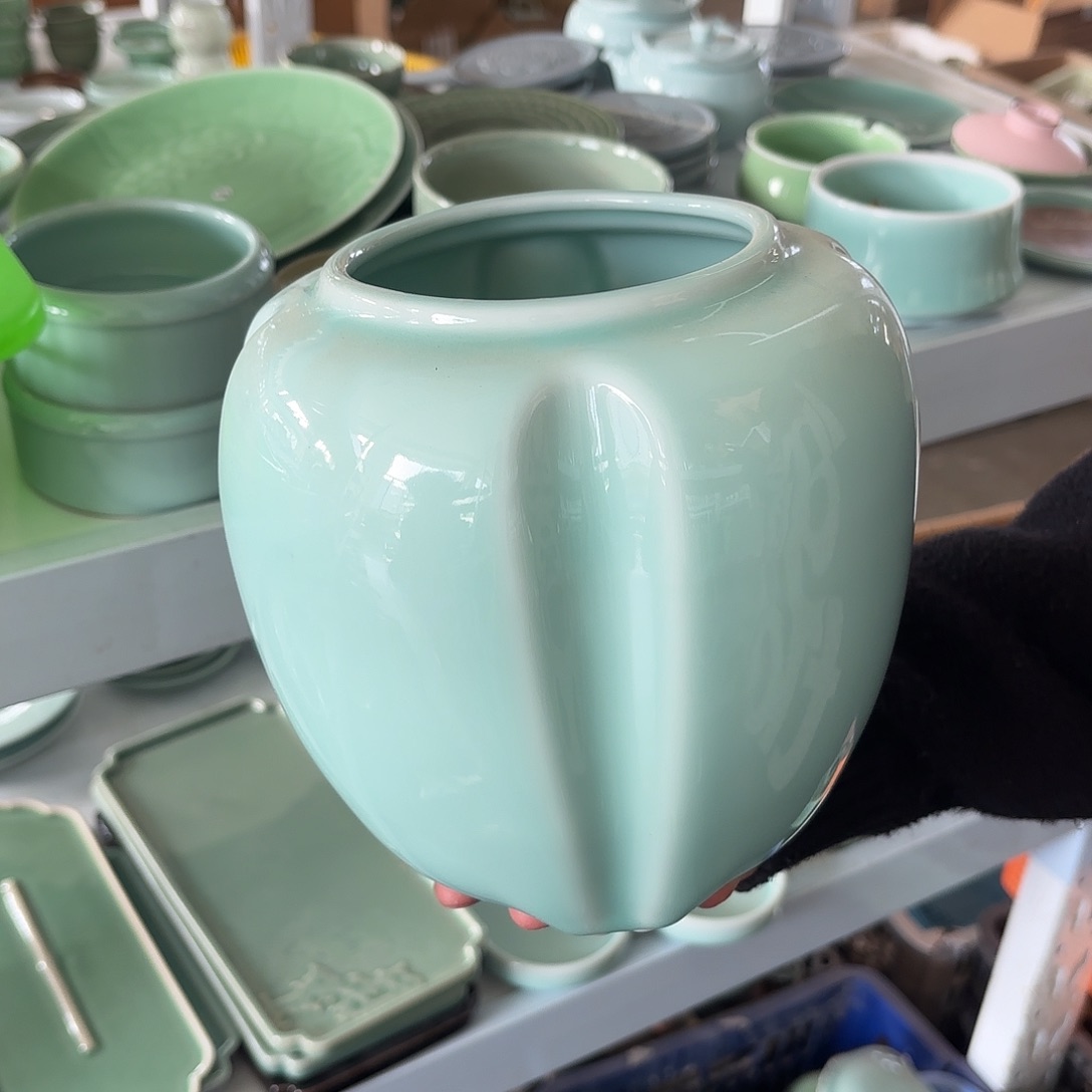 龙泉云间青瓷小米茶器