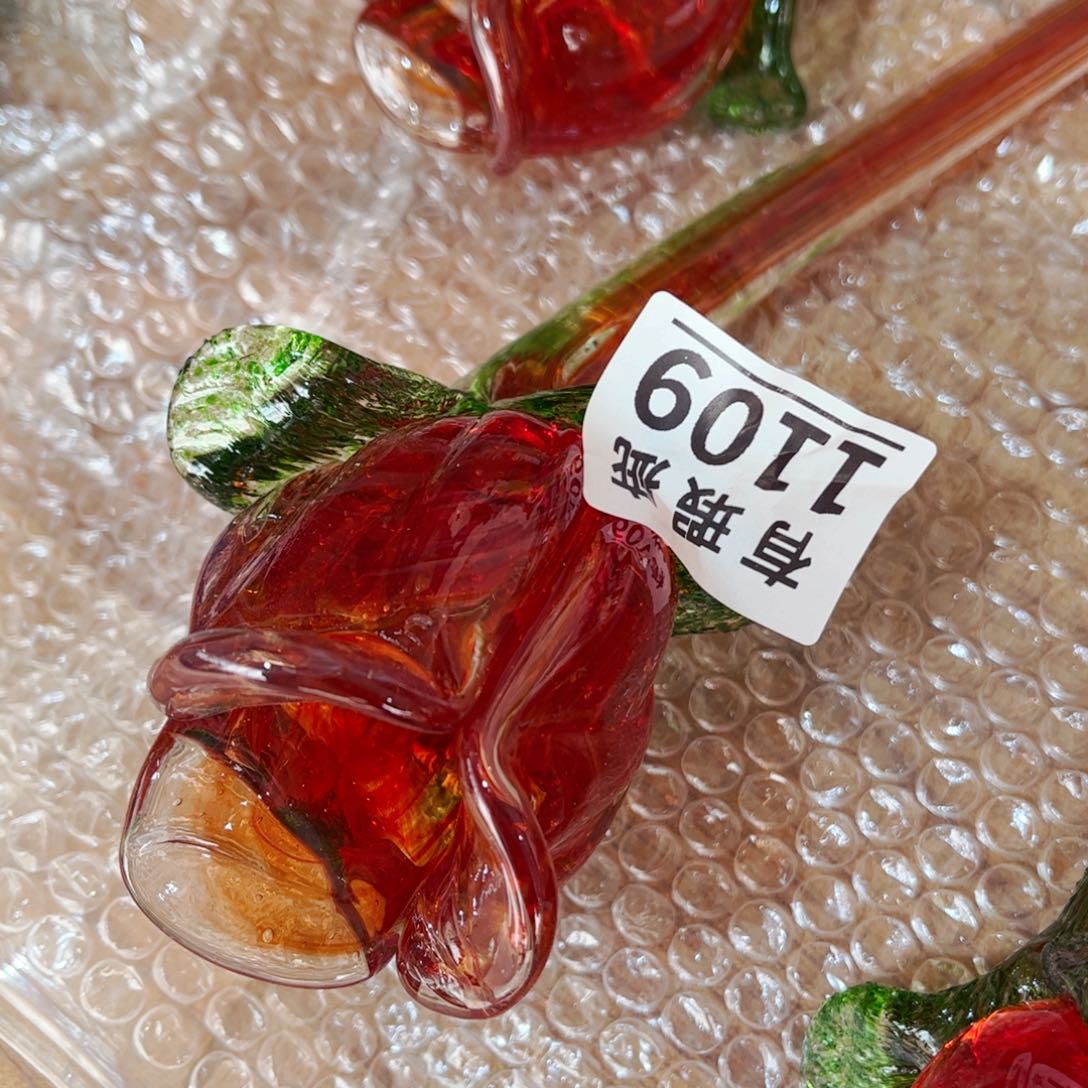 琉璃1109瑕疵 花瓶摆件