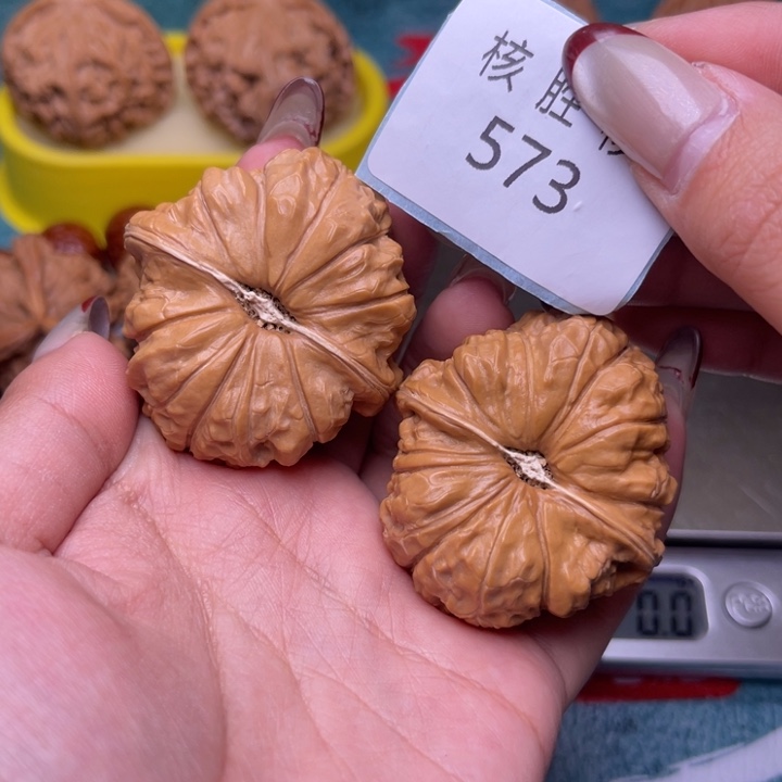 文玩核桃把件南瓜墩43.573