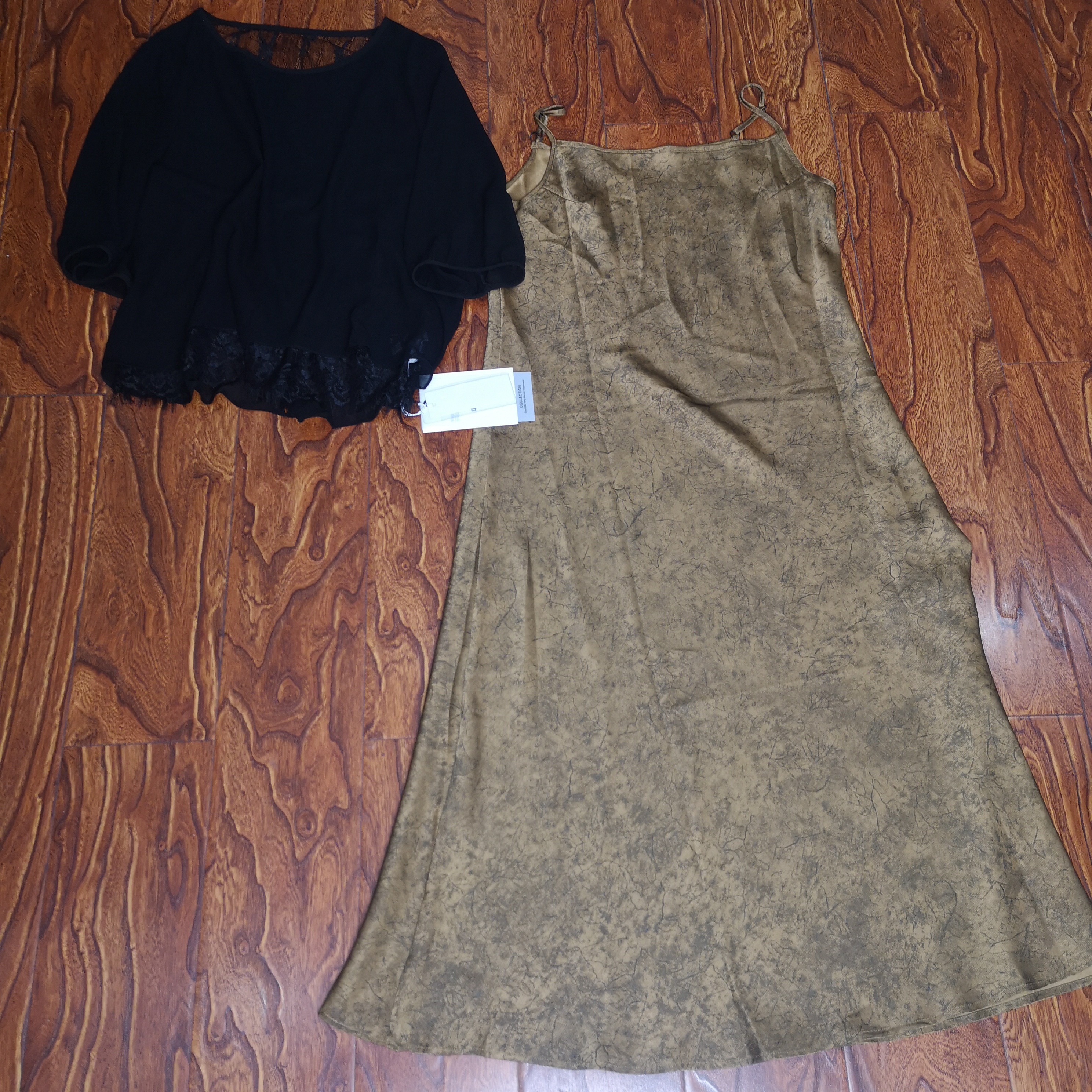 醋酸吊带两伴套时尚减龄显瘦高端套裙