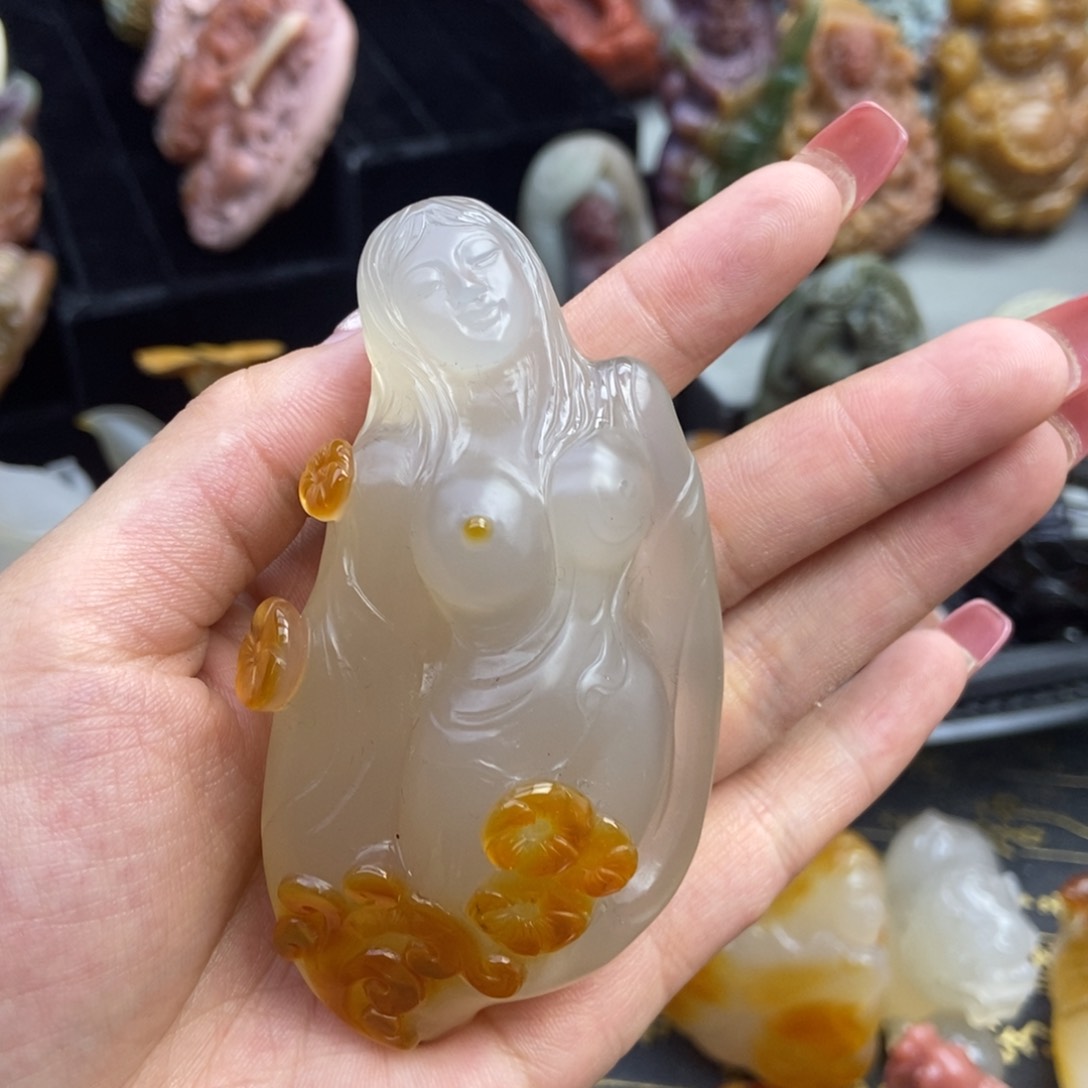 玛瑙/玉髓挂件未镶嵌