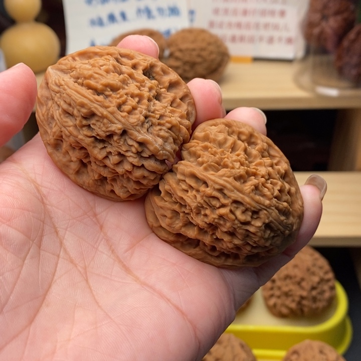 吊坠文玩核桃你*！正三角炮毕业42尺2088