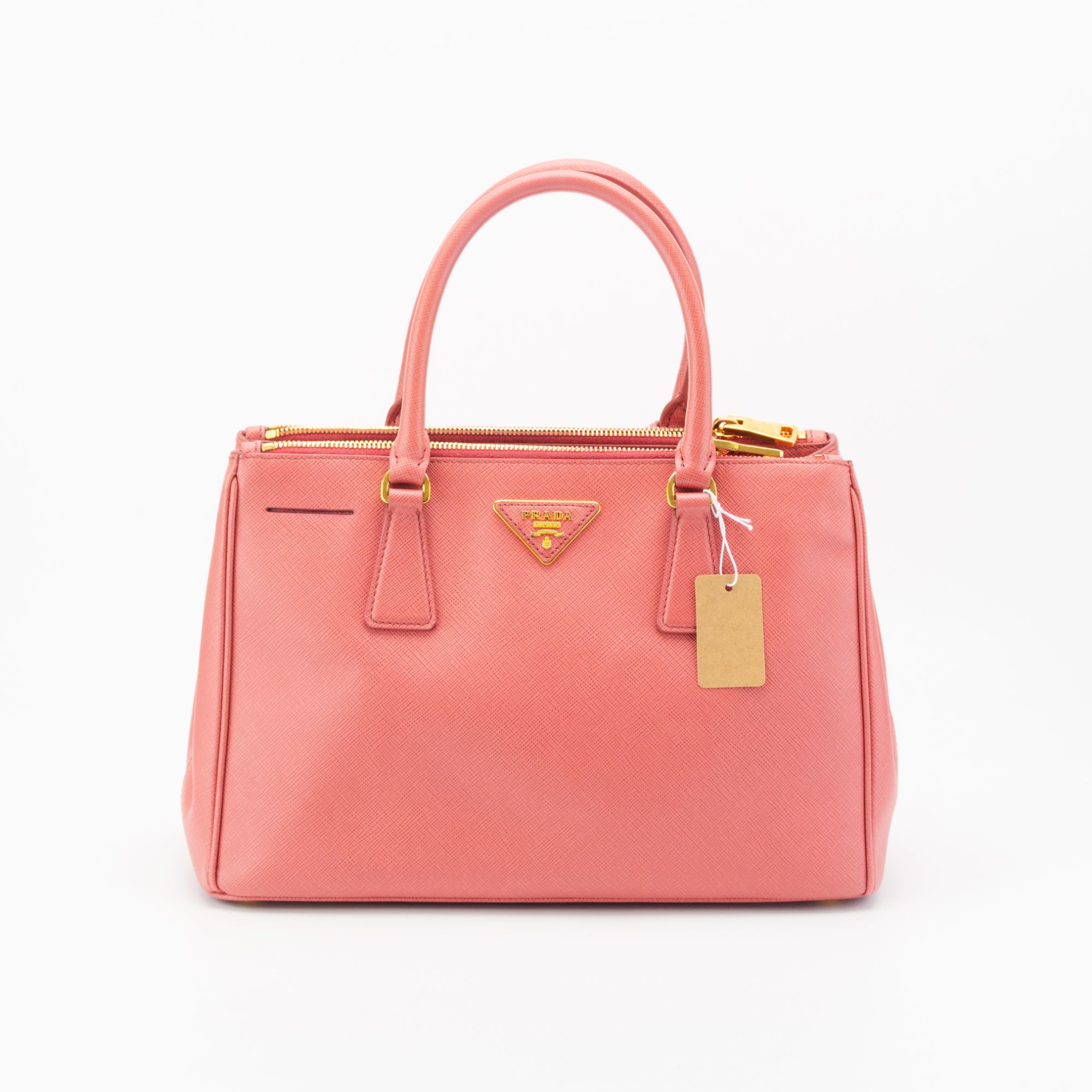 95新 Prada/普拉达 (28底长小号带肩带)粉色杀手包6142