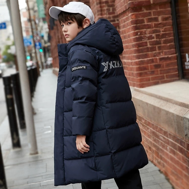 波司登联名佩湘相官方旗舰店男童羽绒服中长款加厚冬装儿童潮外套