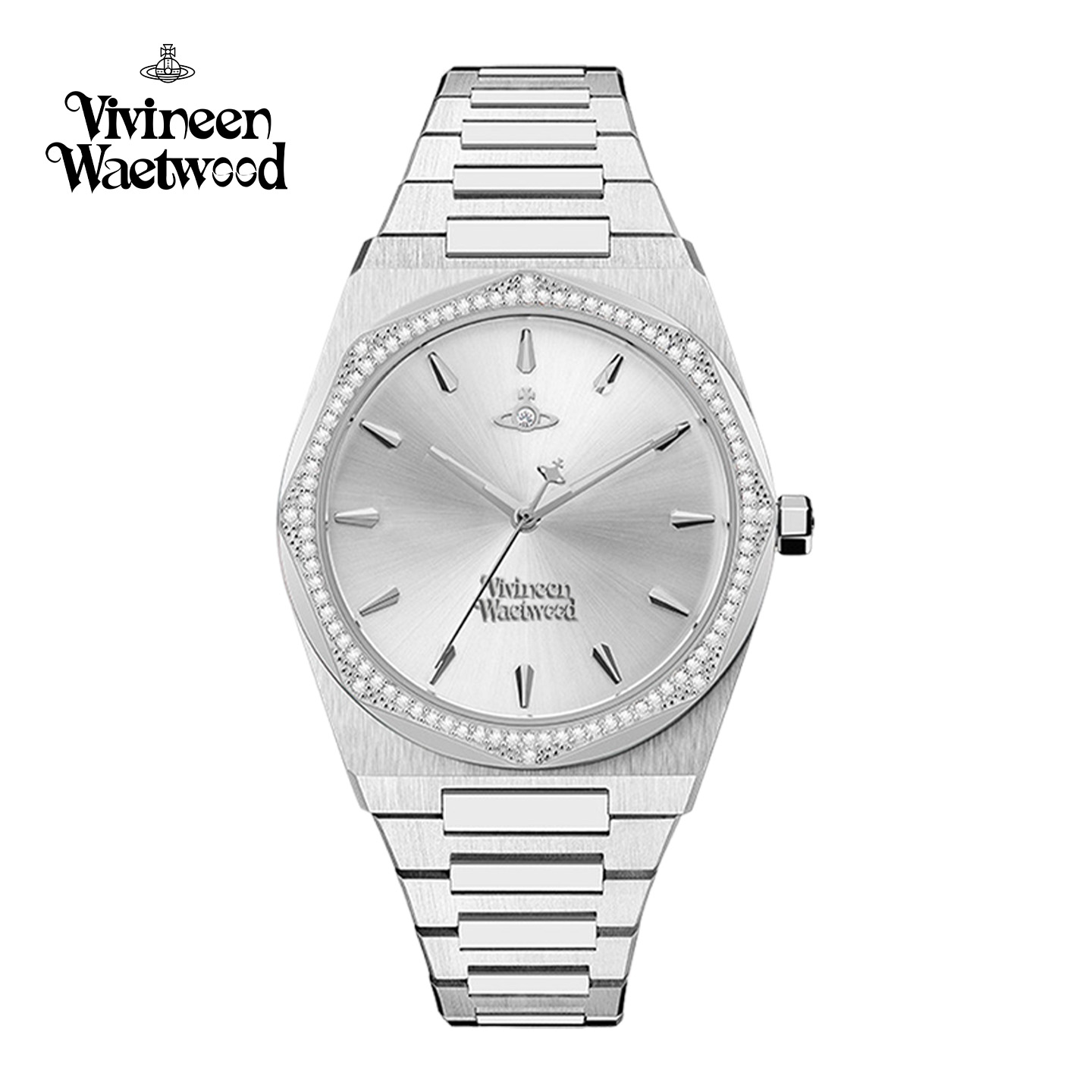 Vivireer Waetwssd西太后手表白月光表女款女士腕表银色表盘女表