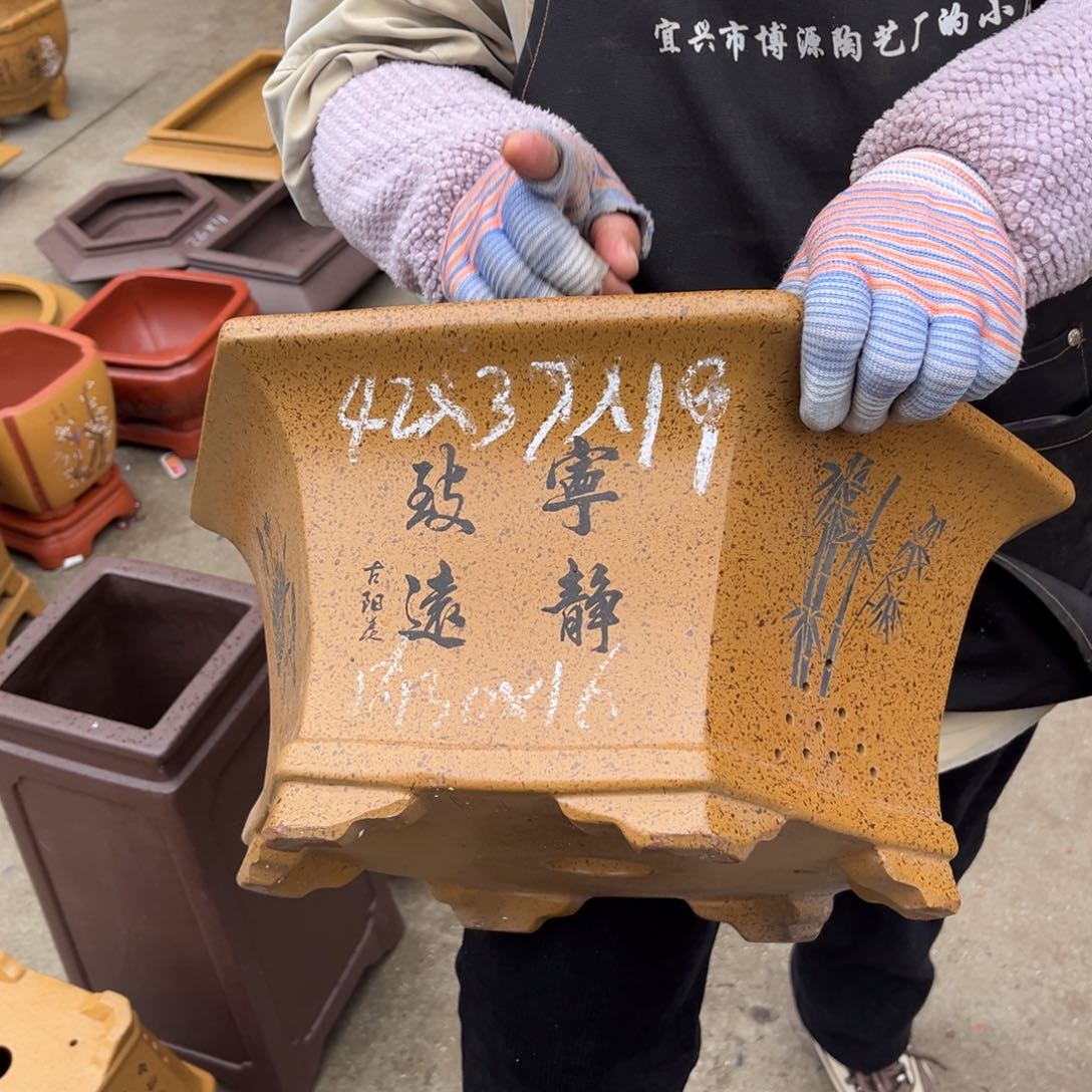 紫砂花盆盆景艺术