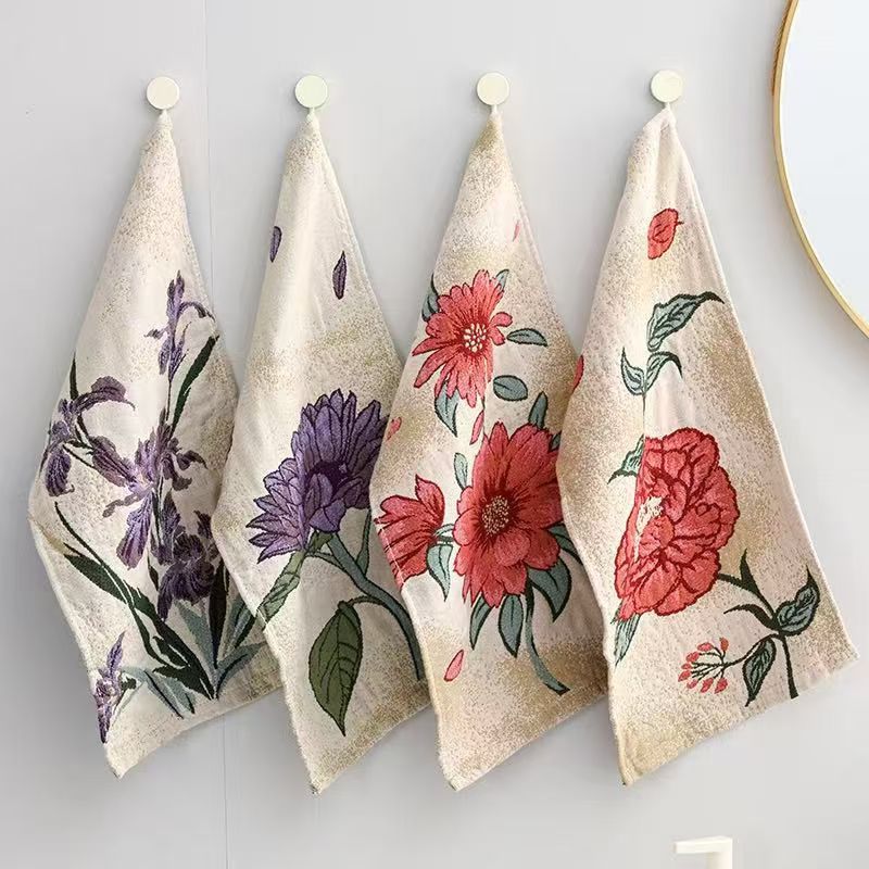 【三条装】颜色随发全棉简约毛巾方巾口水巾家用吸水