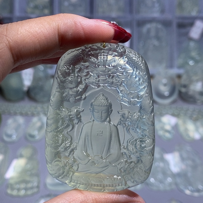 【闪购商品】岫玉颈饰未镶嵌林****益大日如来