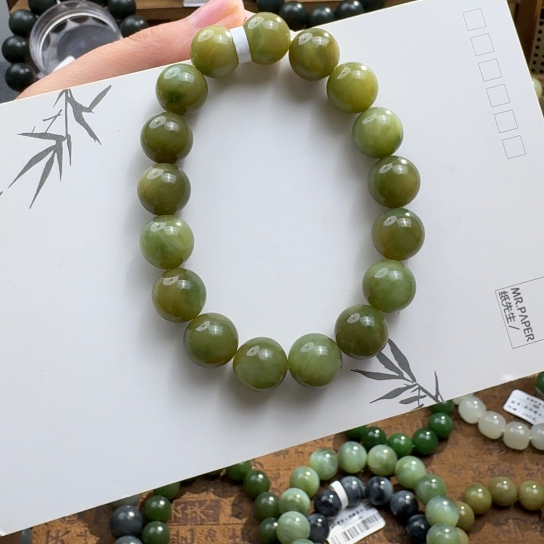 和田玉未镶嵌手链