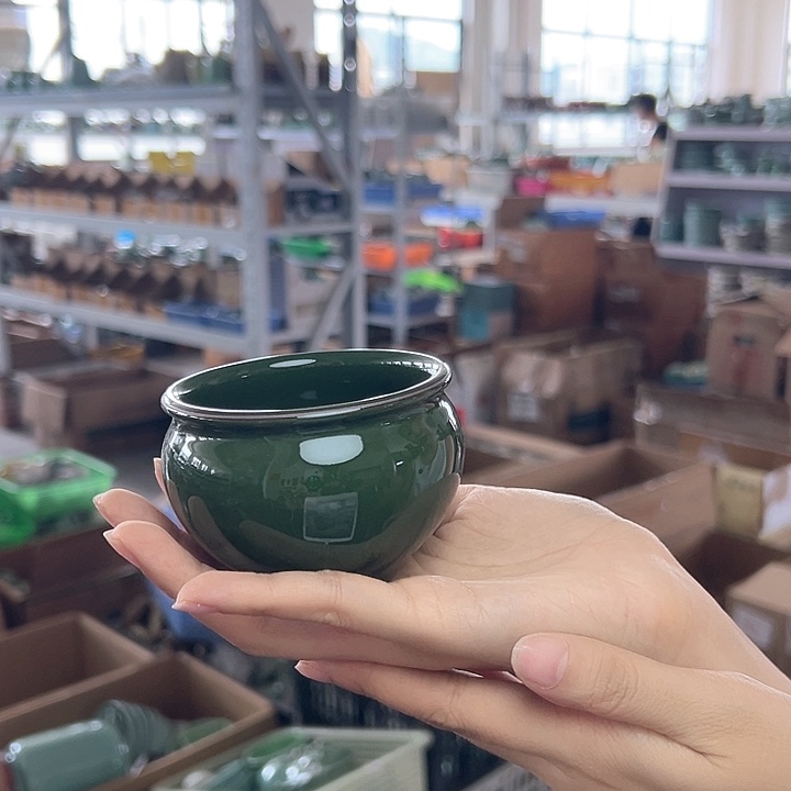 龙泉云间青瓷小米茶器