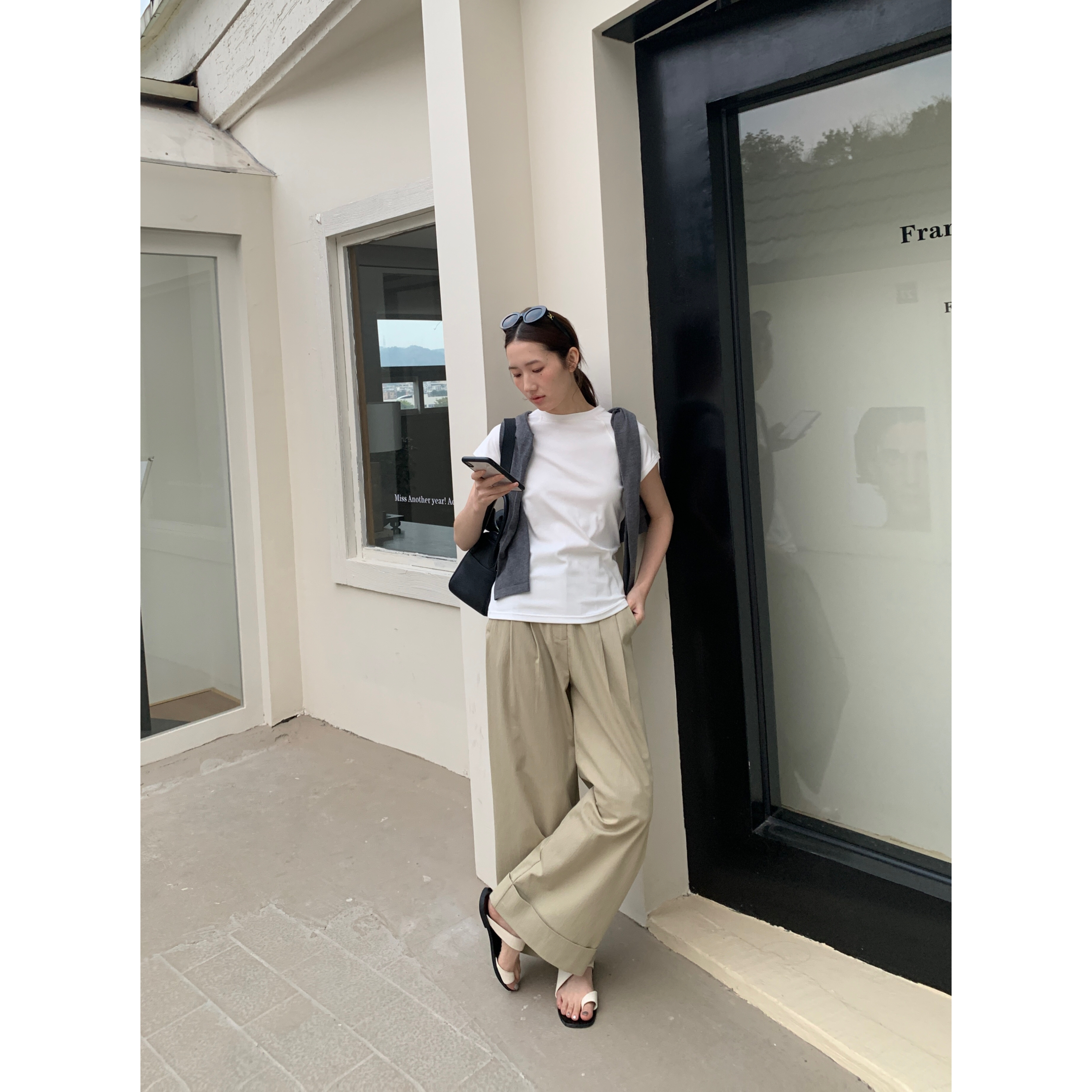 【NO退NO换】T226#THEMIND#百搭必备！经典时尚好穿纯色休闲裤(福利)