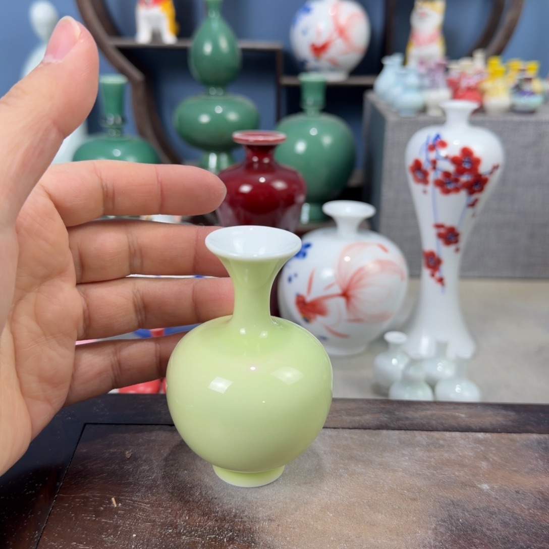 陶瓷手工小花器摆件