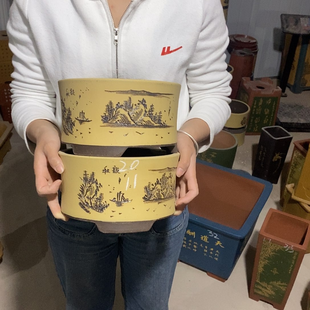 紫砂花盆紫砂花盆