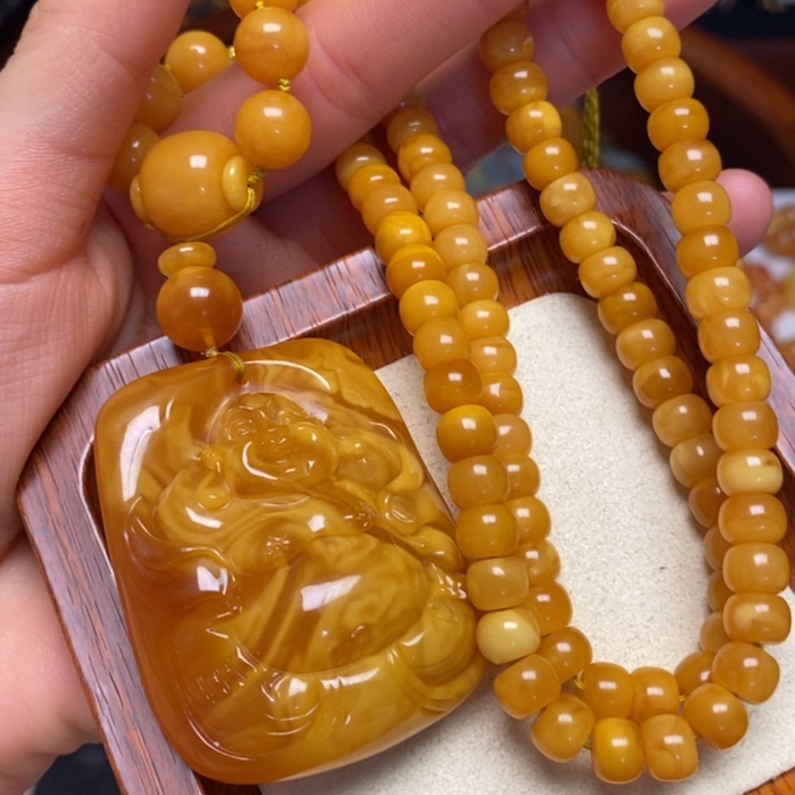 【闪购商品】蜜蜡颈饰未镶嵌项链