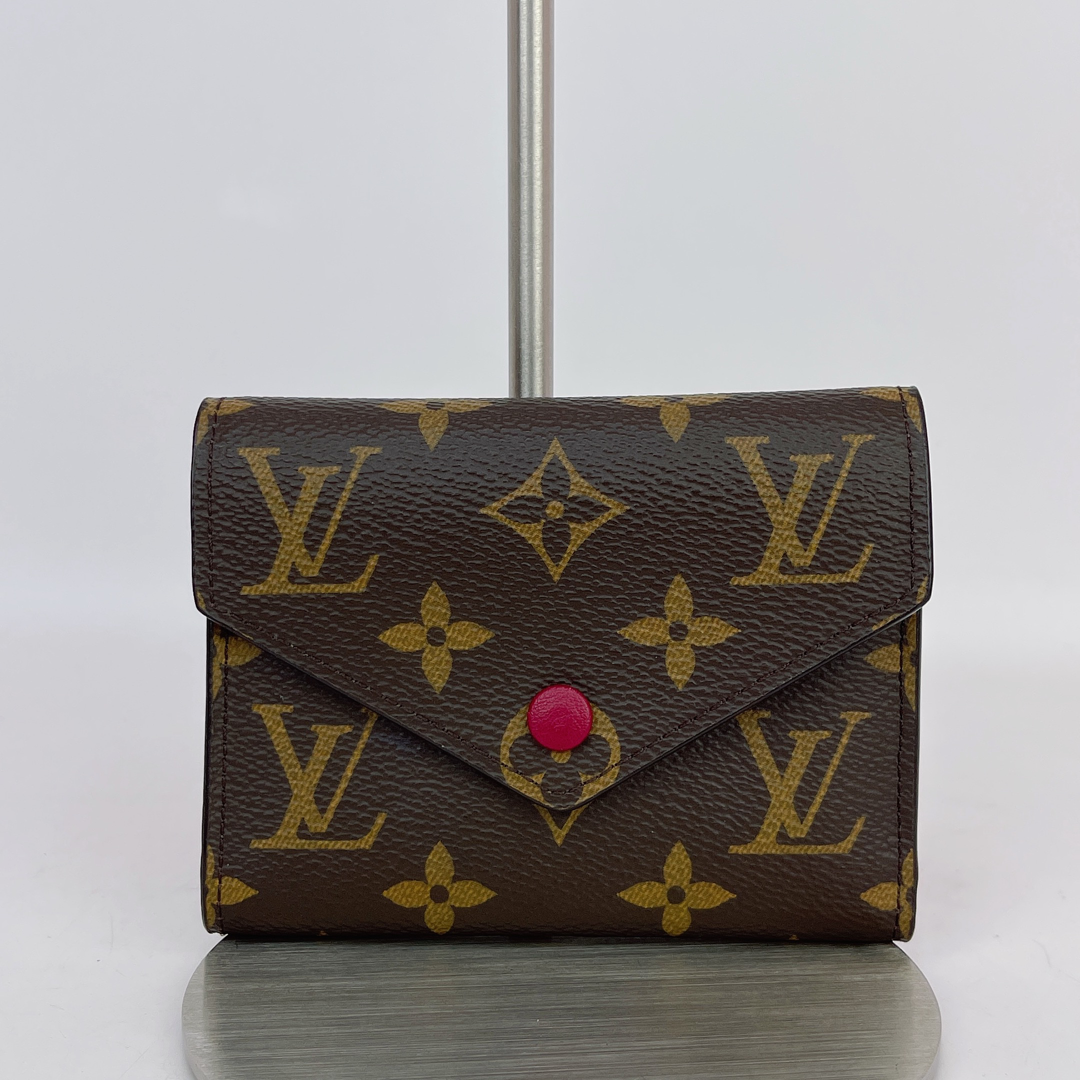 95新 LouisVuitton/路易威登 LV棕色老花钱包内标NZ0168长12 J086
