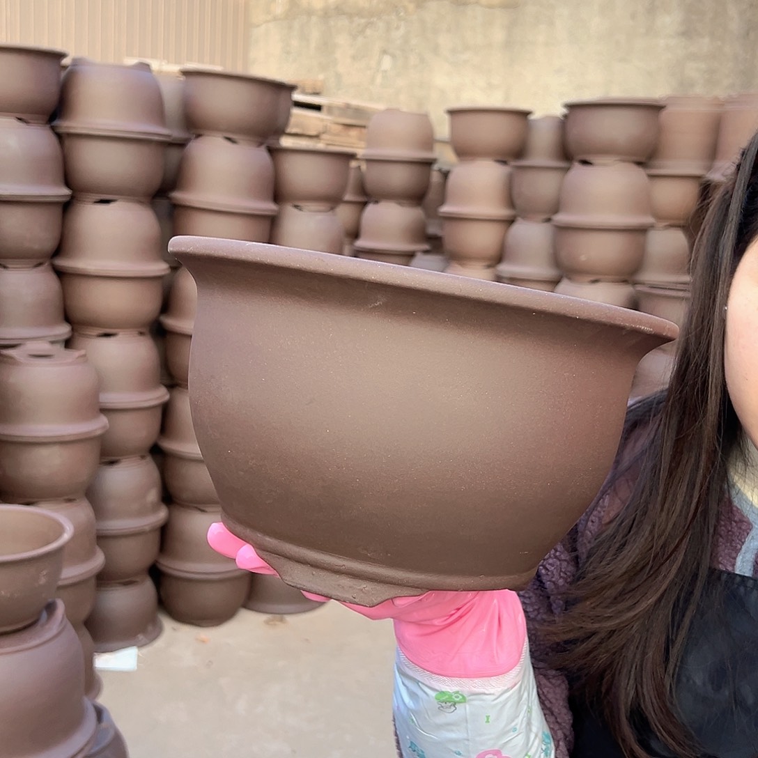 30素面三角金钟花盆