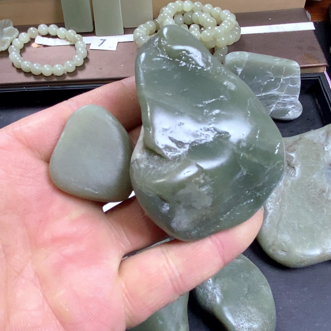 颈饰未镶嵌和田玉冰*027