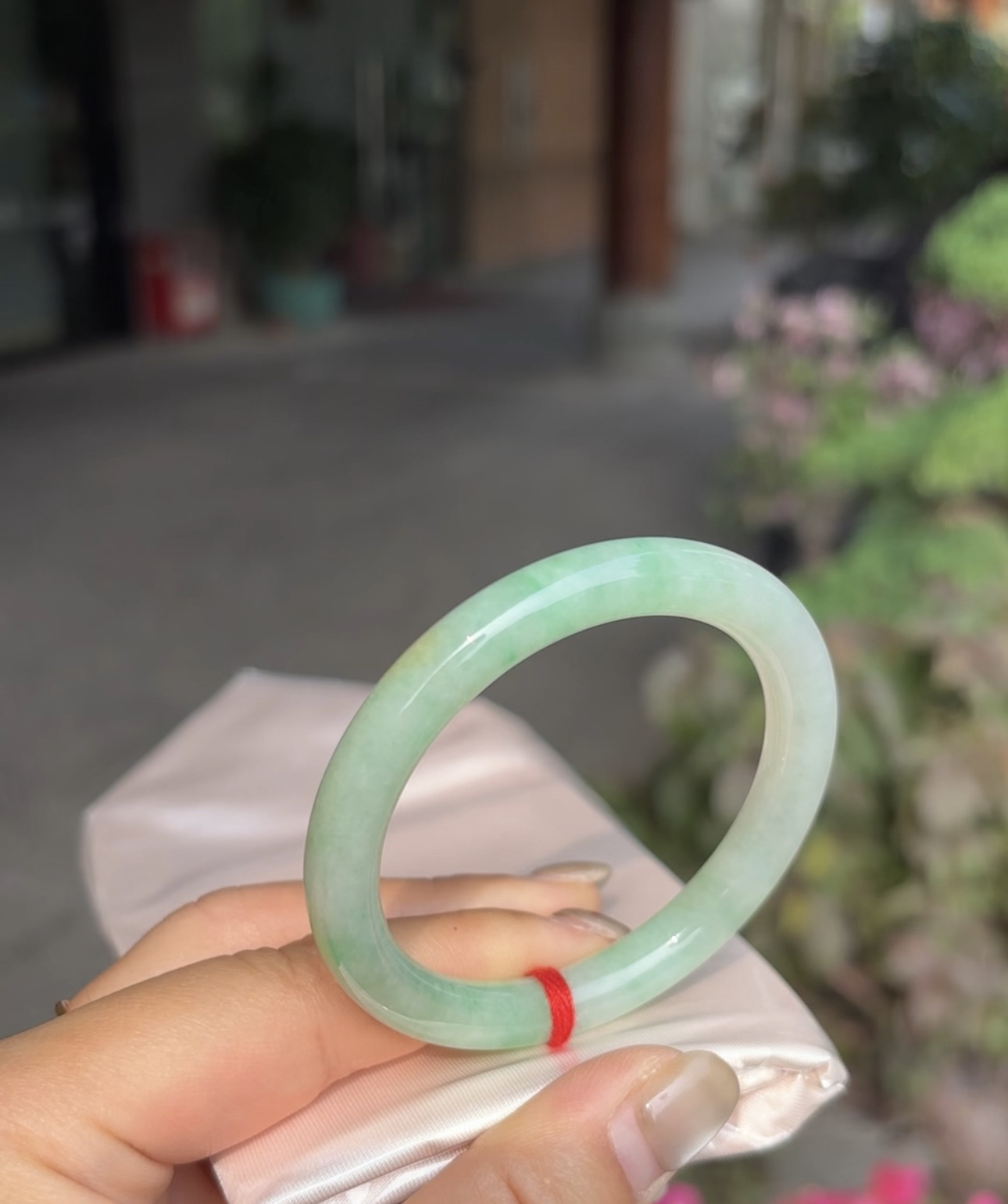B（上新）推荐五十圈绿圆条翡翠a货手镯