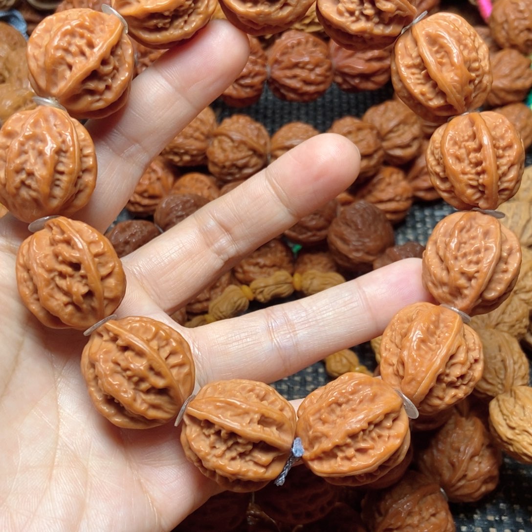 桃核手串八棱手串