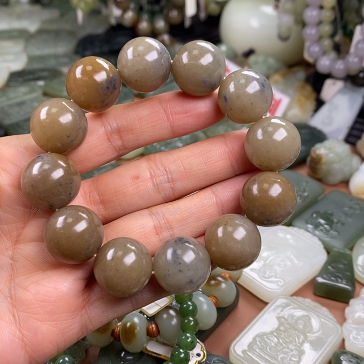 和田玉未镶嵌手链