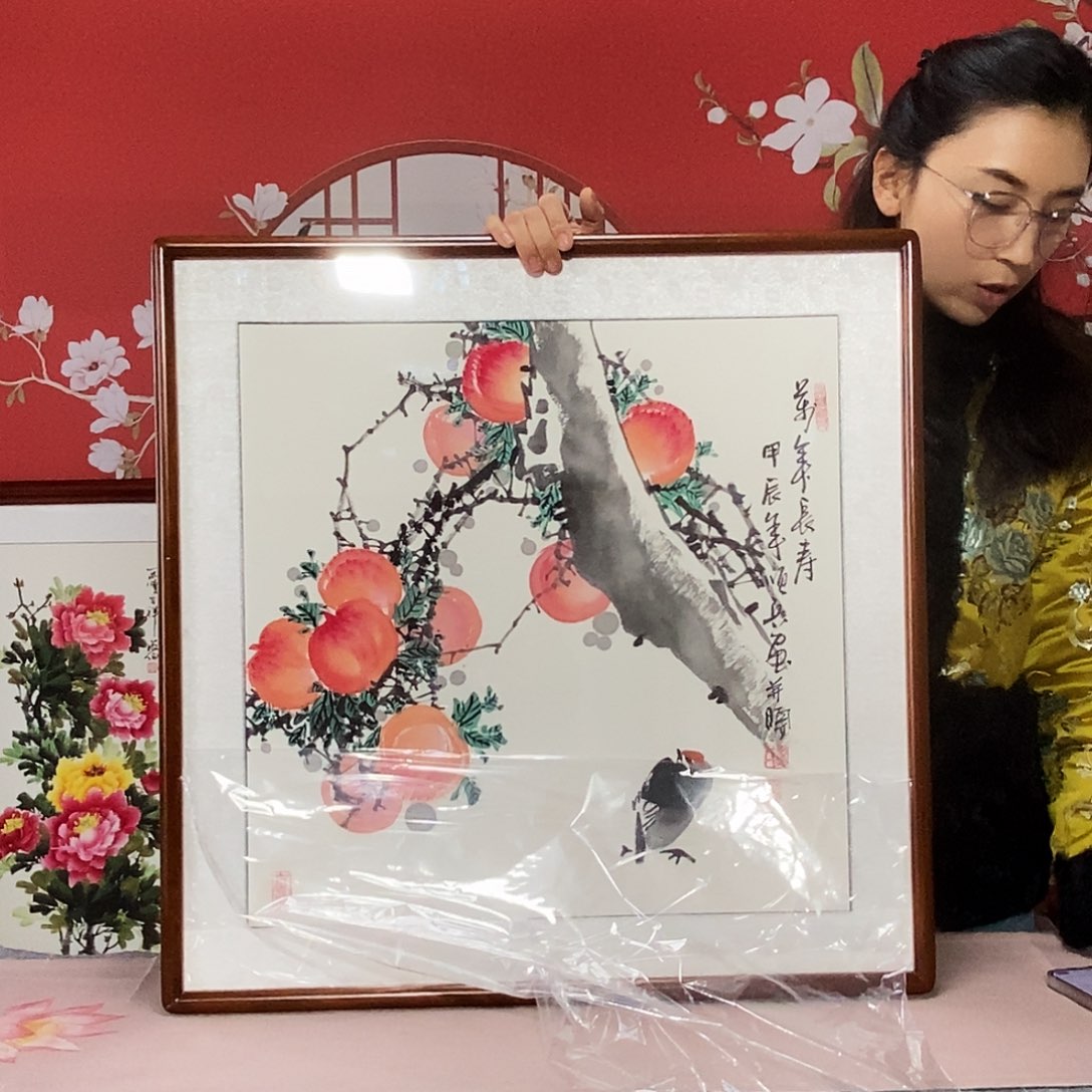国画手写手绘国画作品63✖️63